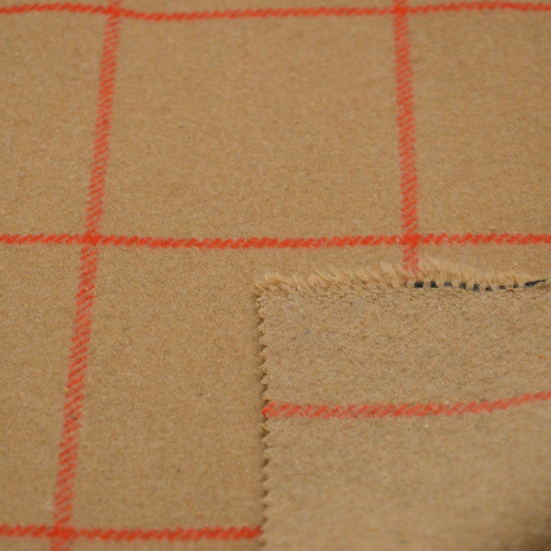 Арт. MLR-WYC 073 ткань пальтовая #beige/orange 5