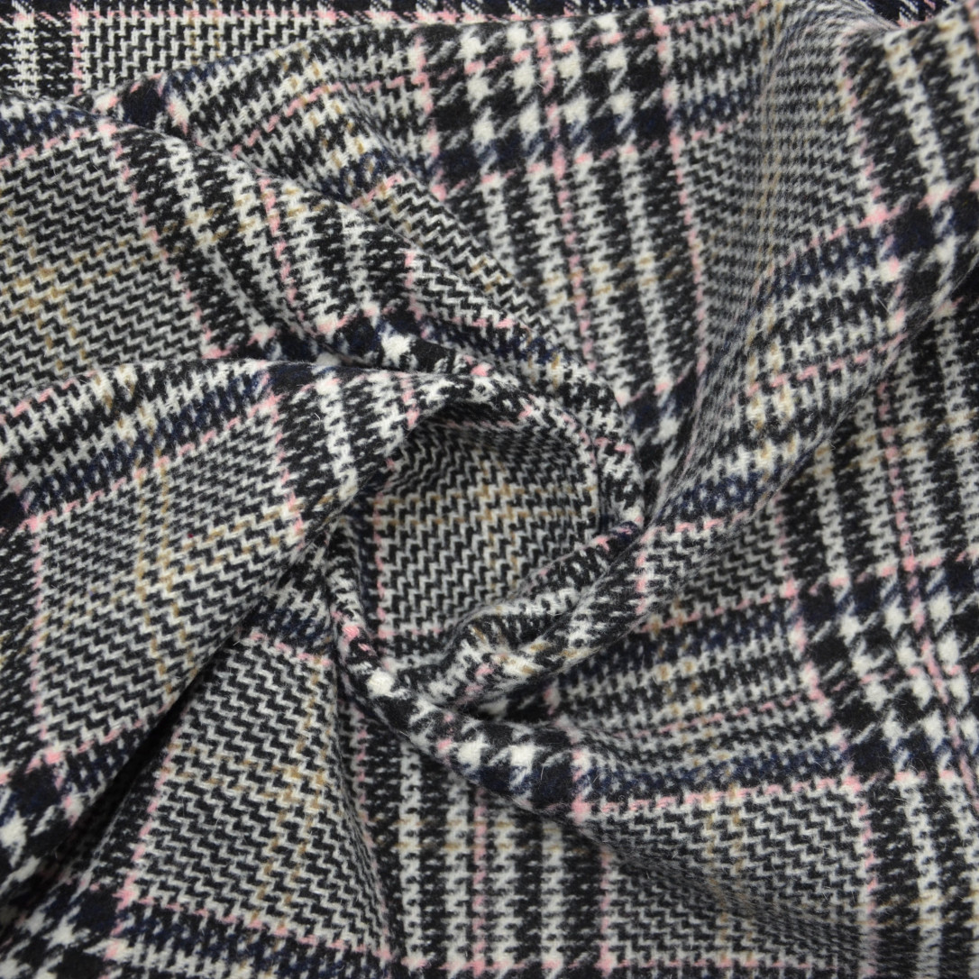 Арт. GY-20190101 ткань пальтовая #pink-navy 5