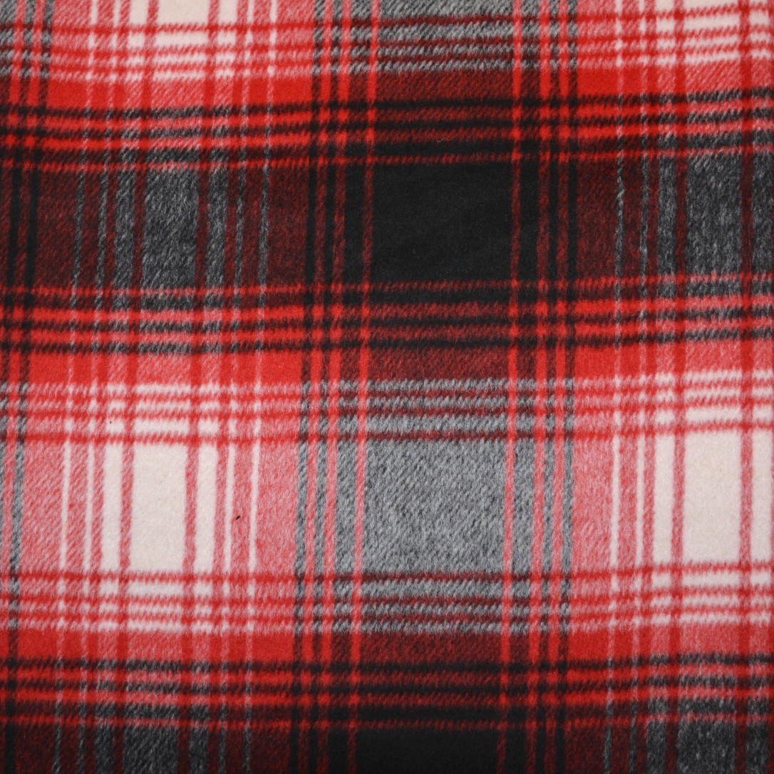 Арт. HXJ-221 ткань пальтовая # красно-черный