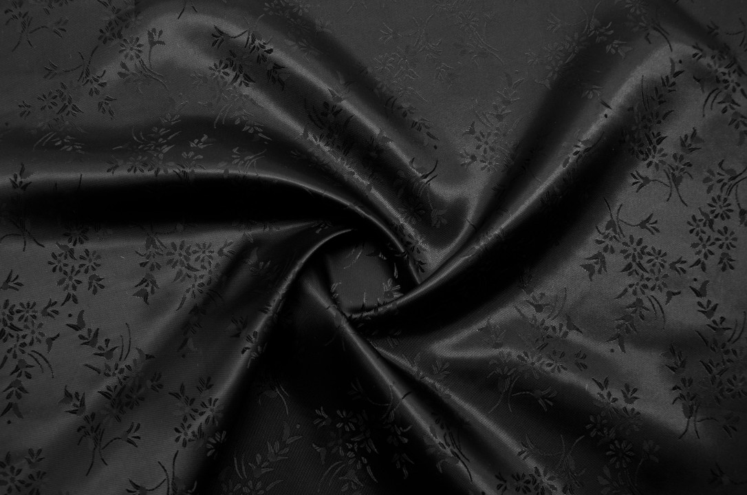 Арт. XD-V1043 ткань подкладочная #08 черный 3