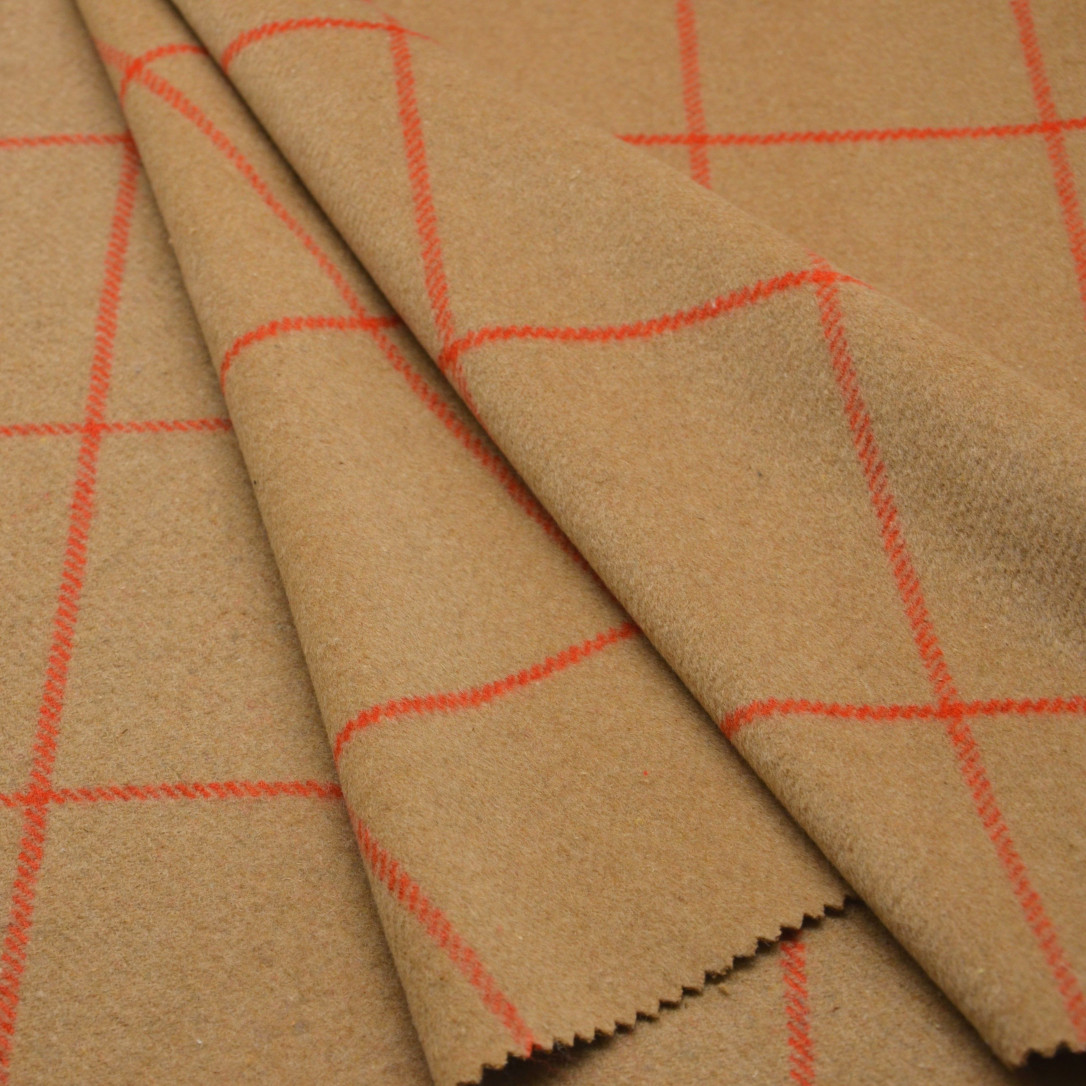 Арт. MLR-WYC 073 ткань пальтовая #beige/orange
