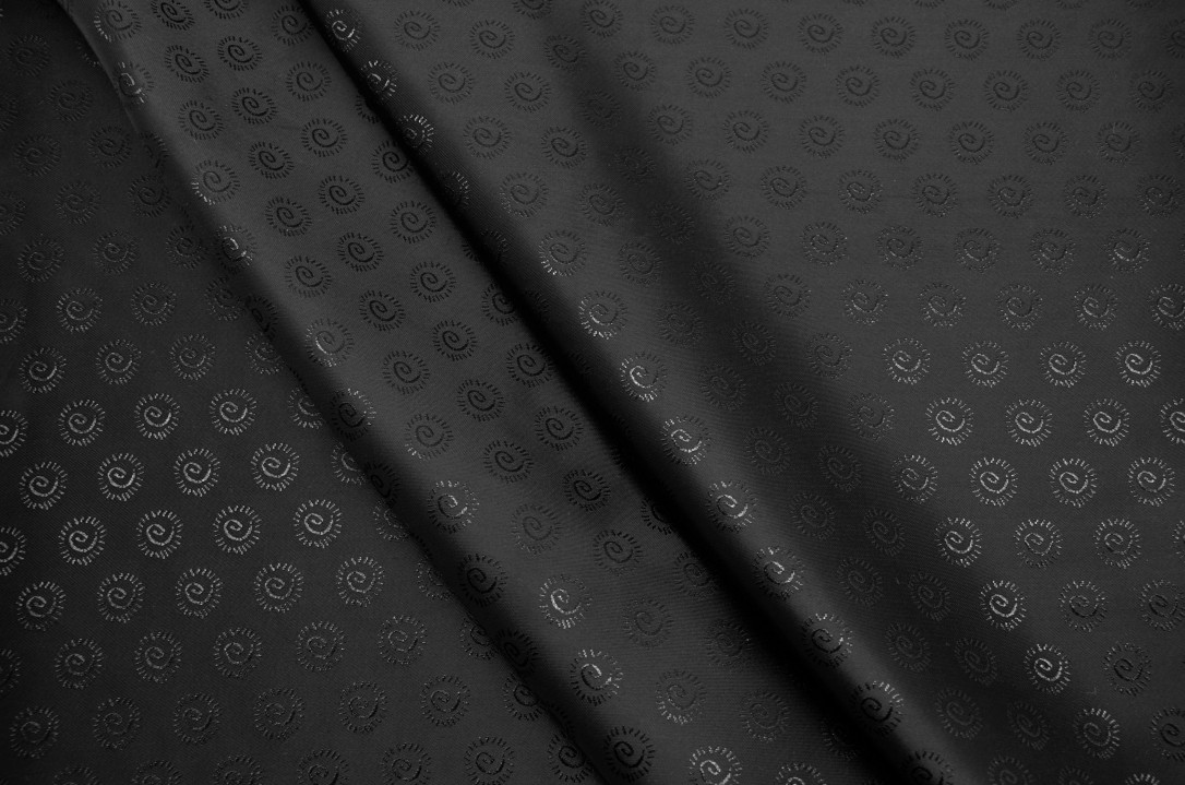 Арт. XD-V1252 ткань подкладочная #08 черный 2