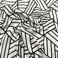 Арт. MR16021 JP ткань плательно-блузочная #Black/White-mini